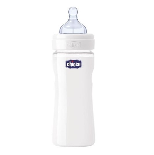 Chicco Baby Glass Feeding Bottle 240ML