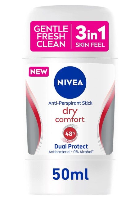 Nivea Deodorant  Dry Comfort Dual Protect Stick 50ml