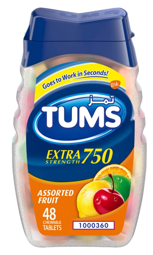 Tums Extra 750mg Chewable Tablet 48