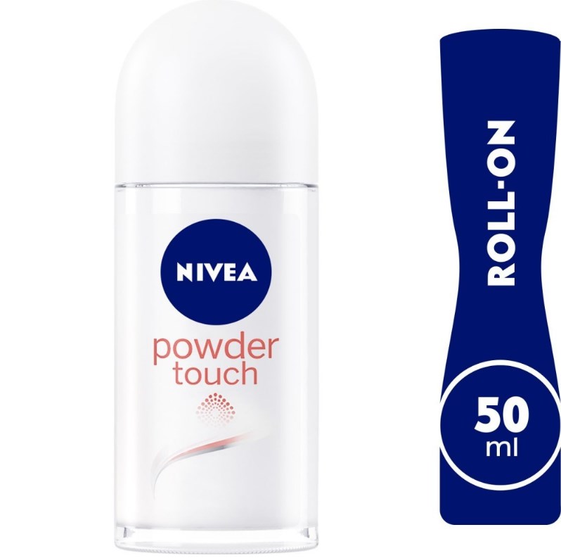 NIVEA Deodorant Roll-On, Powder Touch