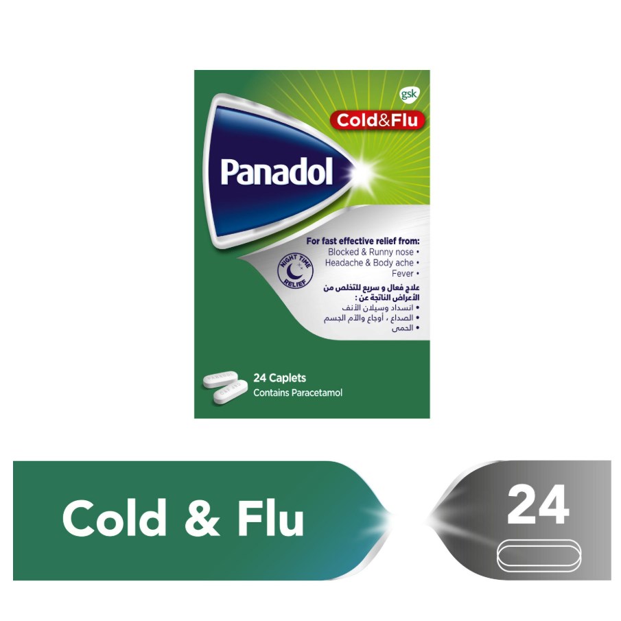 Panadol Cold & Flu Night Time Tablet 24