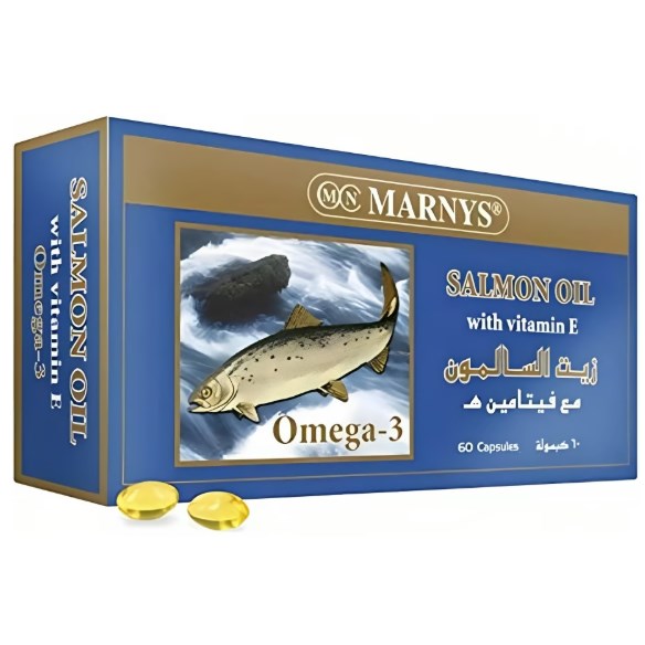 Marnys Salmon Oil 500mg With Vitamin E Capsule 60