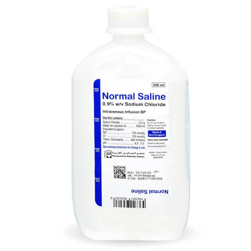 Normal Saline 0.9% W/V Sodium Chloride 5x10ML