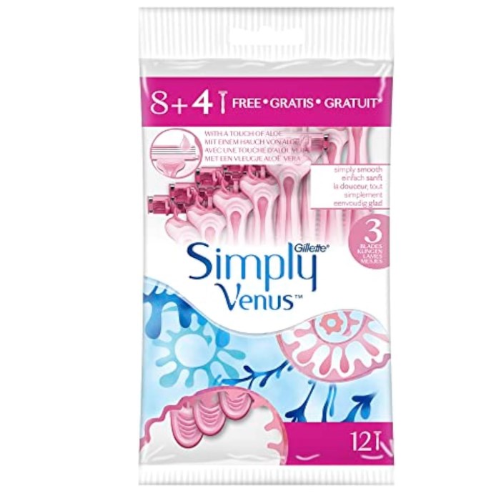 GILLETTE SIMPLY VENUS 3BLADES-Pink