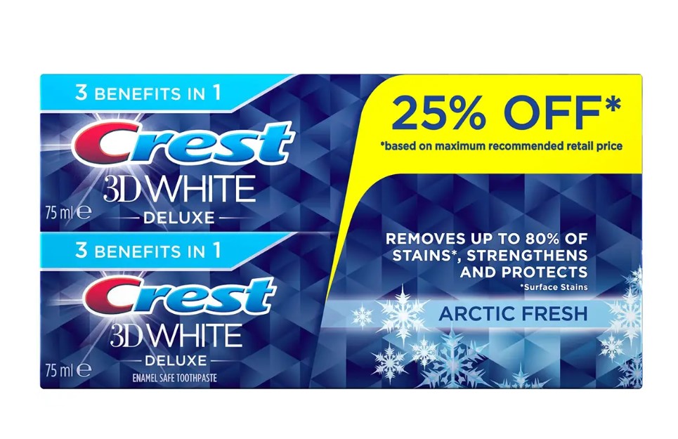 Crest Toothpaste 3D White Deluxe 75 Ml