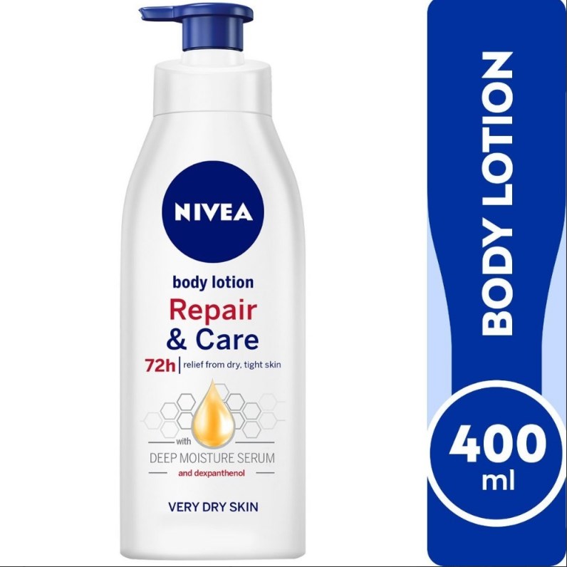 - 400 مل NIVEA | Body Lotion, Repair & Care Moisture, Very Dry Skin