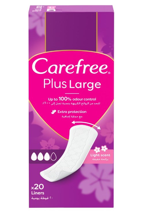 Carefree Plus Large-Light Scent-20 Pcs