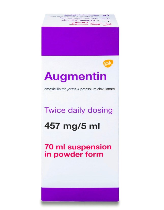 Augmentin 457mg/5ml Suspension 70ml