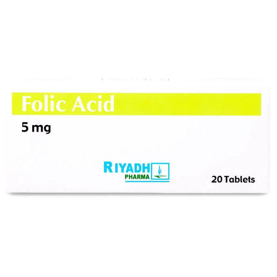 Folic Acid 5Mg 20Tab