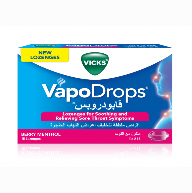 VICKS VAPODROPS BERRY-MENTHOL / 16 LOZENGES