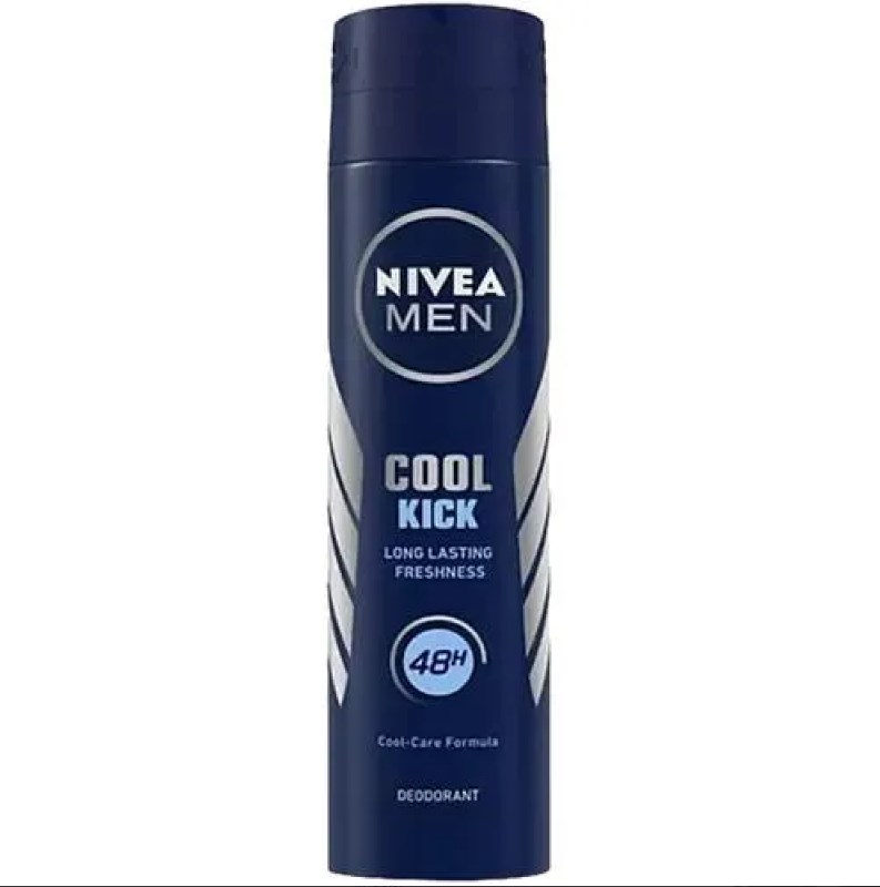 NIVEA Deodorant Spray Cool Kick, Quick Dry for Men 150 Ml