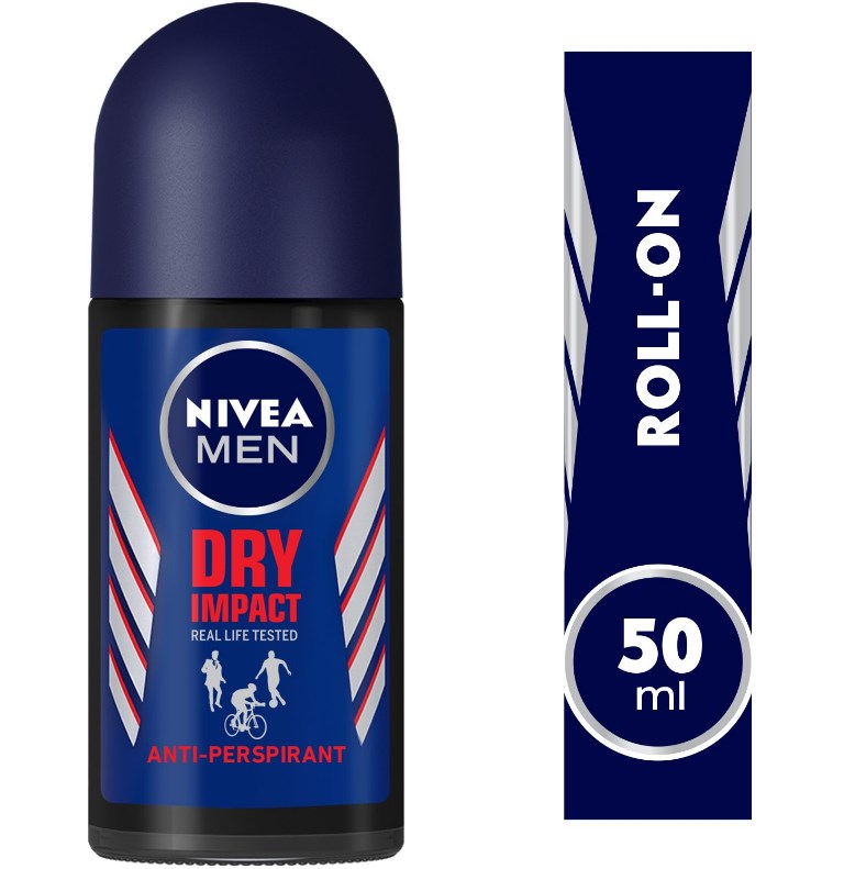 Nivea, Roll On Deodorant Dry Impact For Men - 50 Ml