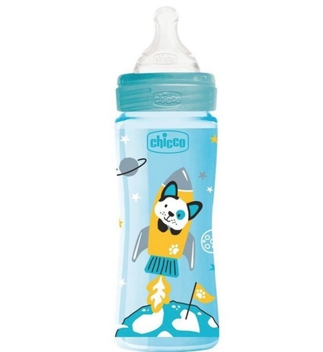 Chicco Color-Blue Baby Bottle 330ML