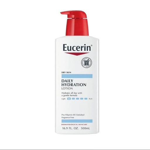 Eucerin Daily Hydration Lotion With Pro-Vitamin B5 For Dry Skin - 500 ml