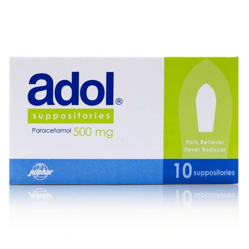 Adol 500mg Suppository 10