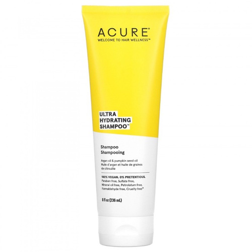 ACURE Ultra Hydrating Shampoo Argan Oil Pumpkin Seed Oil 236ml