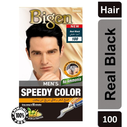 Bigen Hair Color speedy men 80 gm 100 Real Black