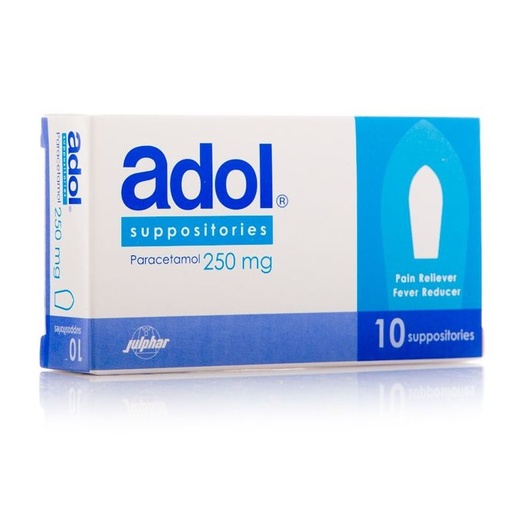 Adol 250mg Suppository 10