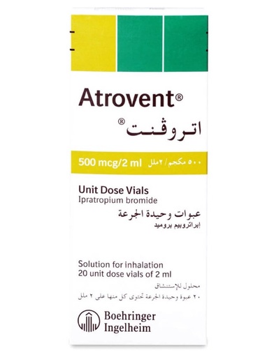 Atrovent 500mcg/2ml UDV Solution For Inhalation 20X2ml
