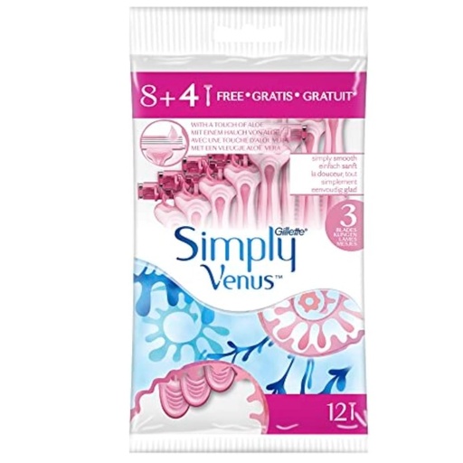 GILLETTE SIMPLY VENUS 3BLADES-Pink
