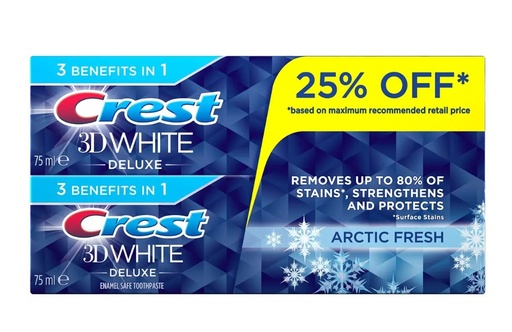 Crest Toothpaste 3D White Deluxe 75 Ml