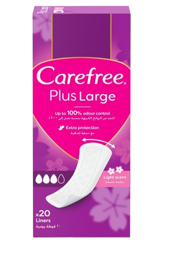 Carefree Plus Large-Light Scent-20 Pcs