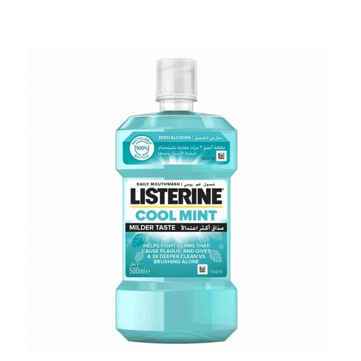 Listerine Mouthwash Cool Mint Zero 500ml