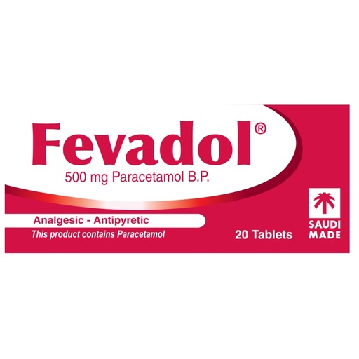 Fevadol 500mg 20 Tab