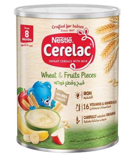 Cerelac Wheat & Fruit Pieces 400g
