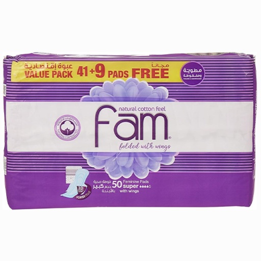 Fam Large Sanitary Pads 41+9 Free Pads