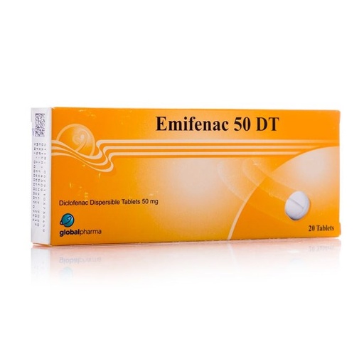 Emifenac D 50mg Tablet 20