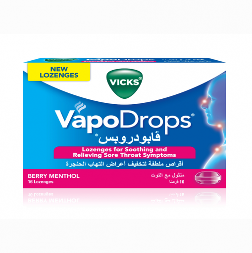 VICKS VAPODROPS BERRY-MENTHOL / 16 LOZENGES