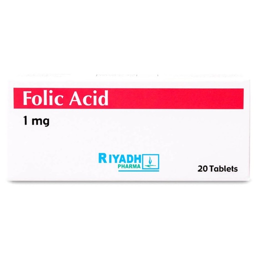 Folic Acid 1Mg 20 Tab