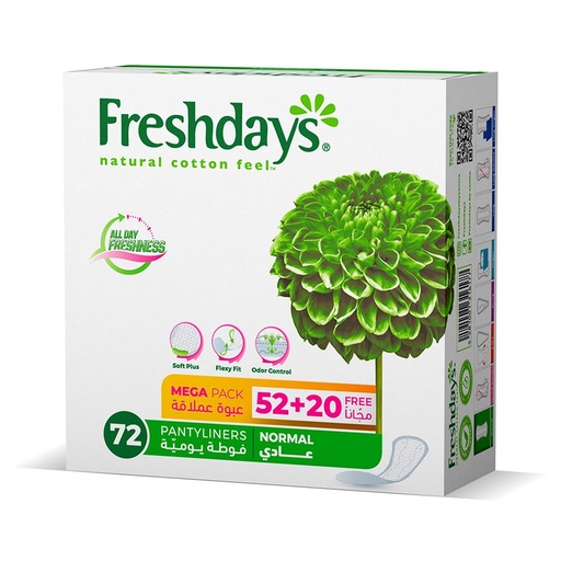 Freshdays NORMAL 72 PANTYLINERS