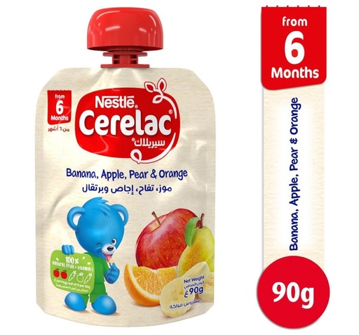 Cerelac Banana Apple Pear Orange Puree 90g